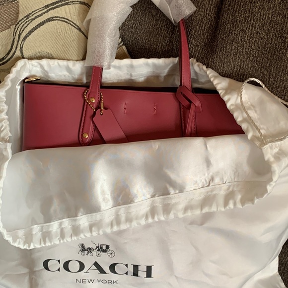 Authentic COACH 1941 refined calf leather double face magn closure Crosb/satchel - Picture 5 of 14